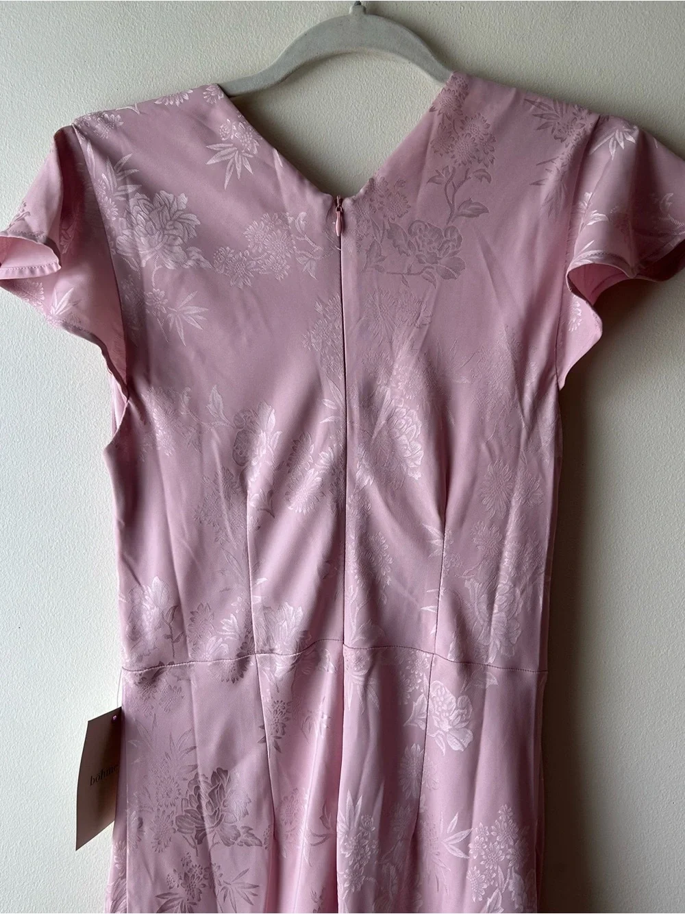 Bohme Mateo Floral Maxi Dress in Pink Small NWT